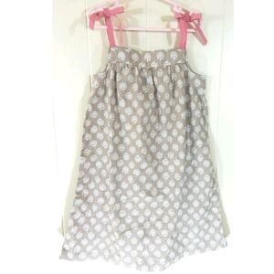 Hanna Andersson Beige Floral Pillowcase Dress